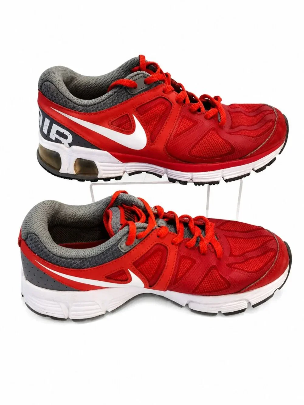 Nike Air Max Runner 4 Red Black Running Shoes Size 5.5Y Youth Women's Sneakers